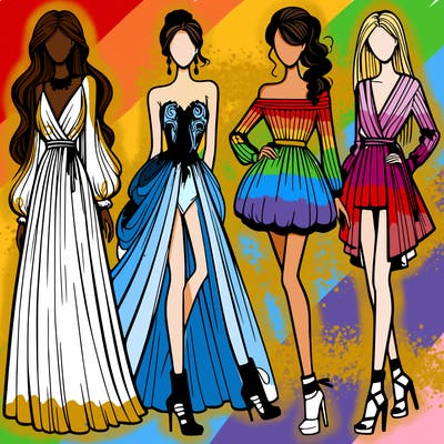 fashion models dresses