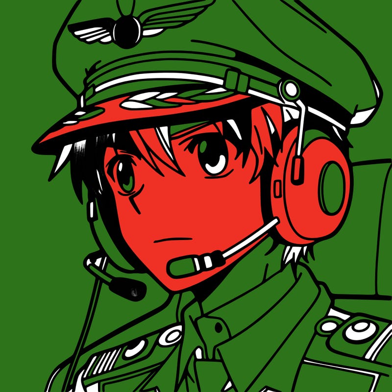 a pilot in an anime design