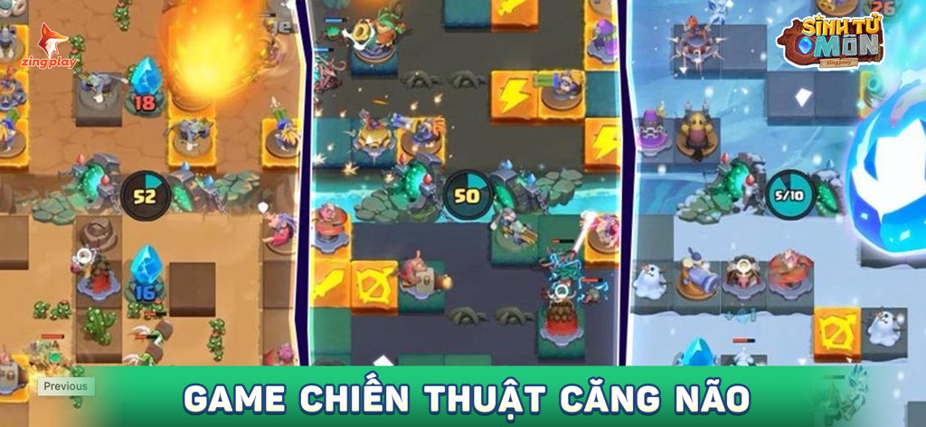 Cổng game ZingPlay - iCa - Jugabilidad estratégica de defensa de torres de Sinh Tu Mon dentro de la aplicación ZingPlay