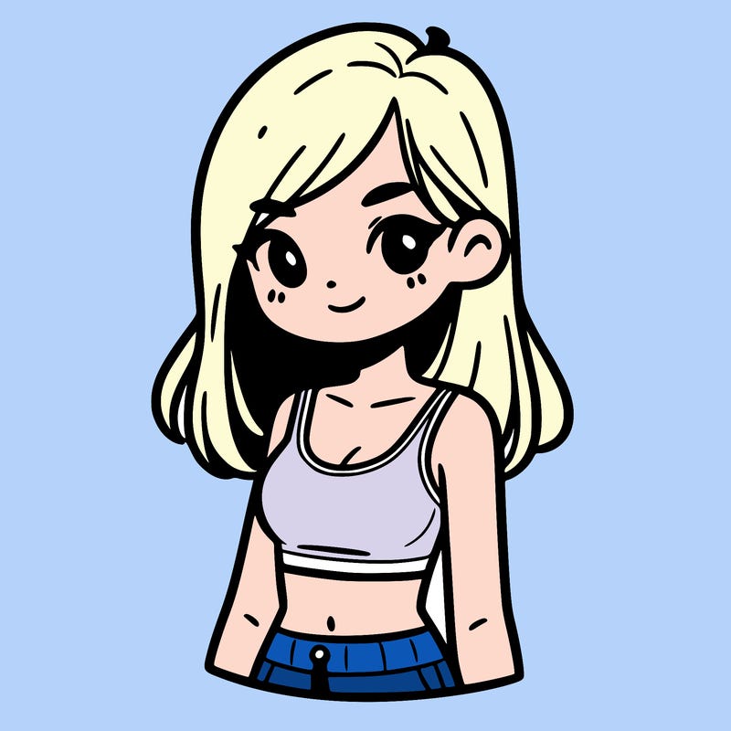 girl with crop top