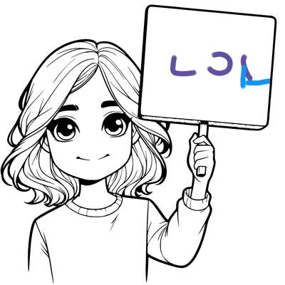 realistic girl holding up a sign