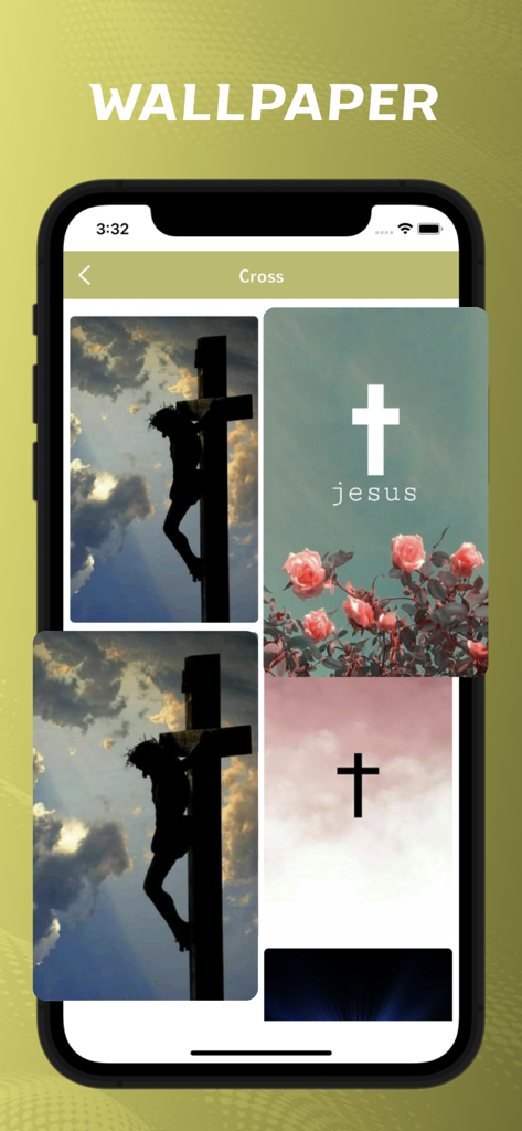 Tagalog Bible - offline - Uma seleção de papéis de parede com temas cristãos apresentando a cruz e Jesus no aplicativo da Bíblia em Tagalo.