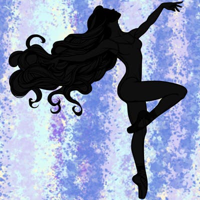 realistic woman dancer