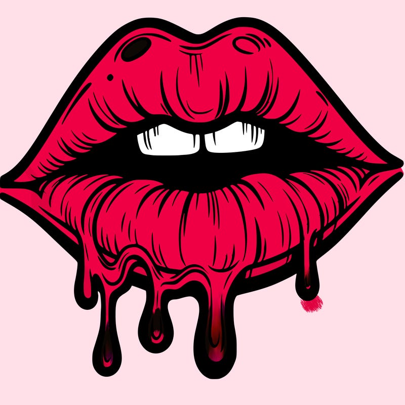 lips that look realistic and drip