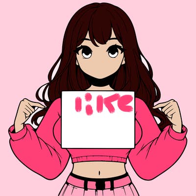 girl holding a blank sign in a long sleeve crop top