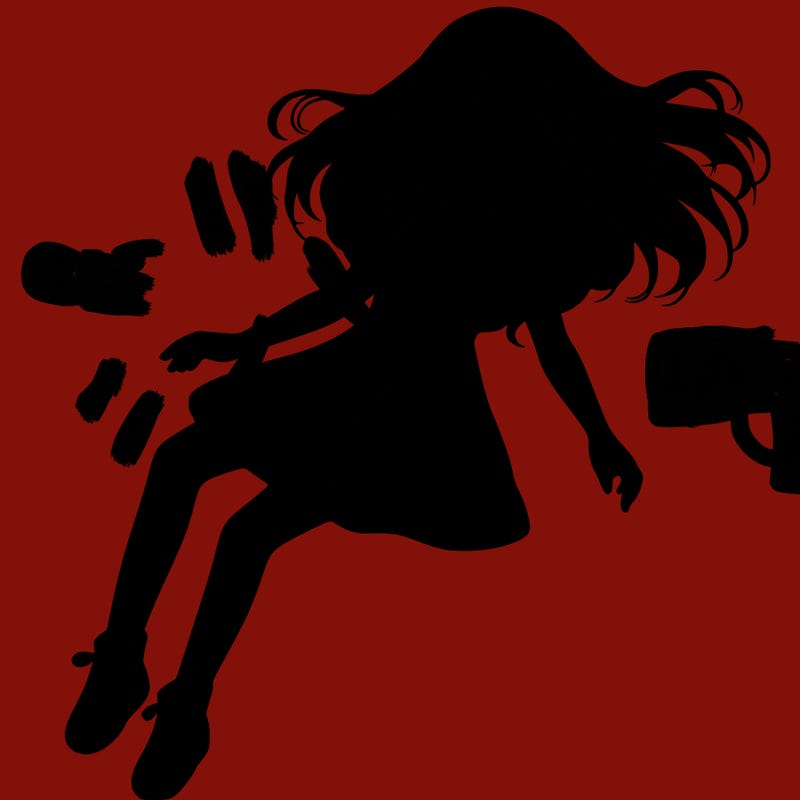 realistic girl floating