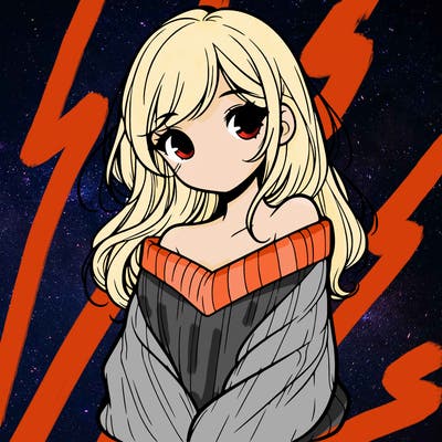 shy pretty girl wearing a sweater that is falling off one shoulder portrait