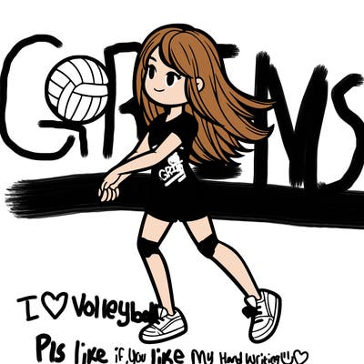 volleyball girl realistic