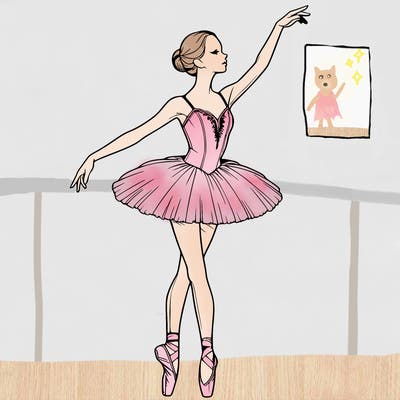 realistic ballerina