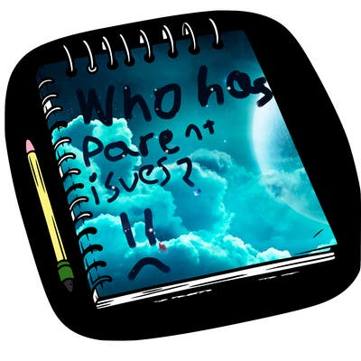 a blank sketch pad