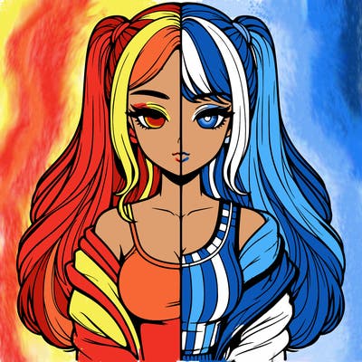 realistic girl split