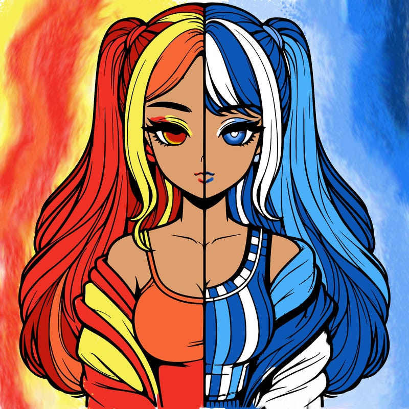 realistic girl split