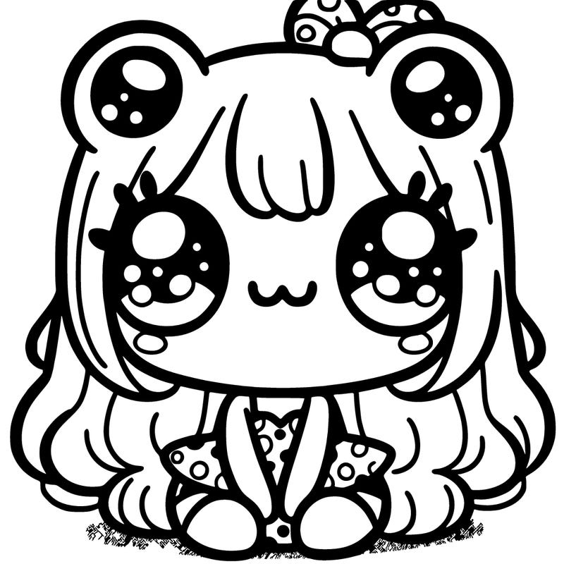 cute frog girl