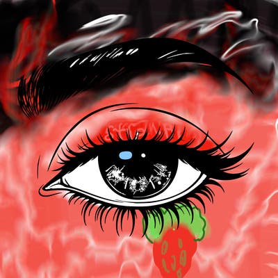 eye closed realistic