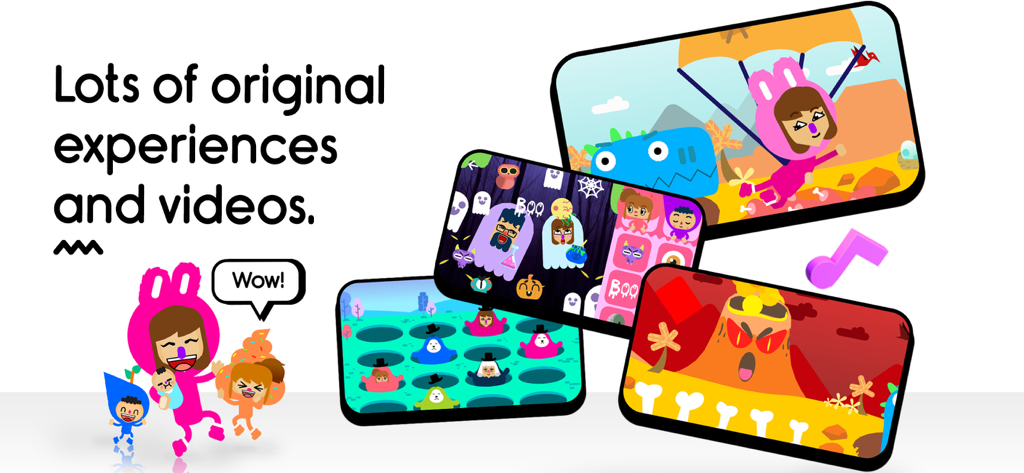 Boop Kids - Smart Parenting - Preview of original educational experiences and videos featuring custom family avatars in Boop Kids