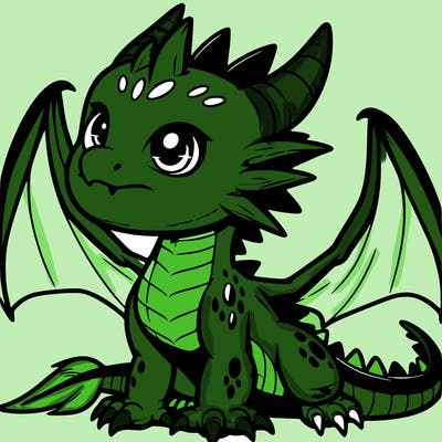 fierce baby night dragon