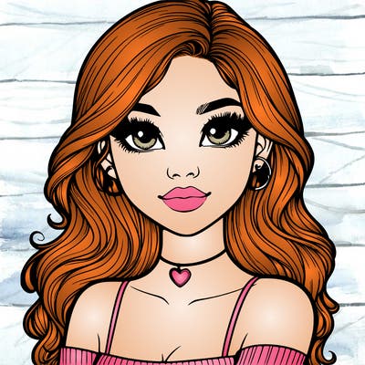 realistic pretty girl