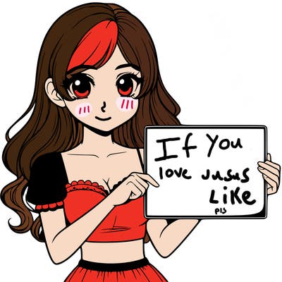 realistic pretty girl holding blank sign