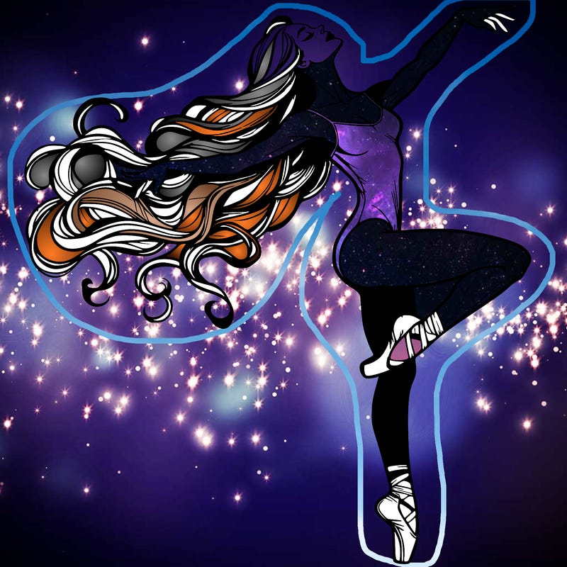 realistic woman dancer