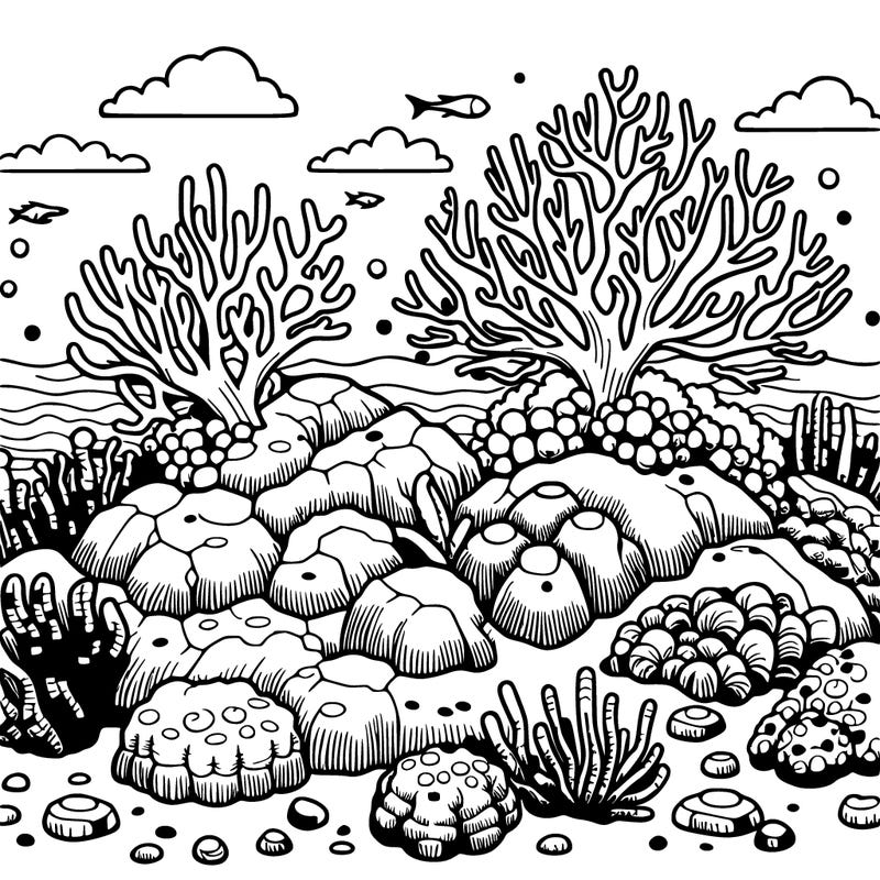 realistic coral reef