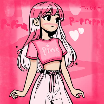 girl in a cute crop top