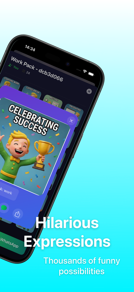 AI Emojis: New X Moji Creator - Emoji de IA personalizado de um menino segurando um troféu para celebrar o sucesso