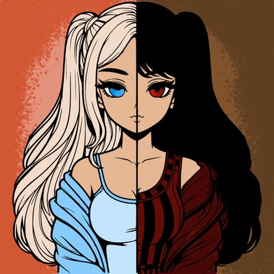 realistic girl split