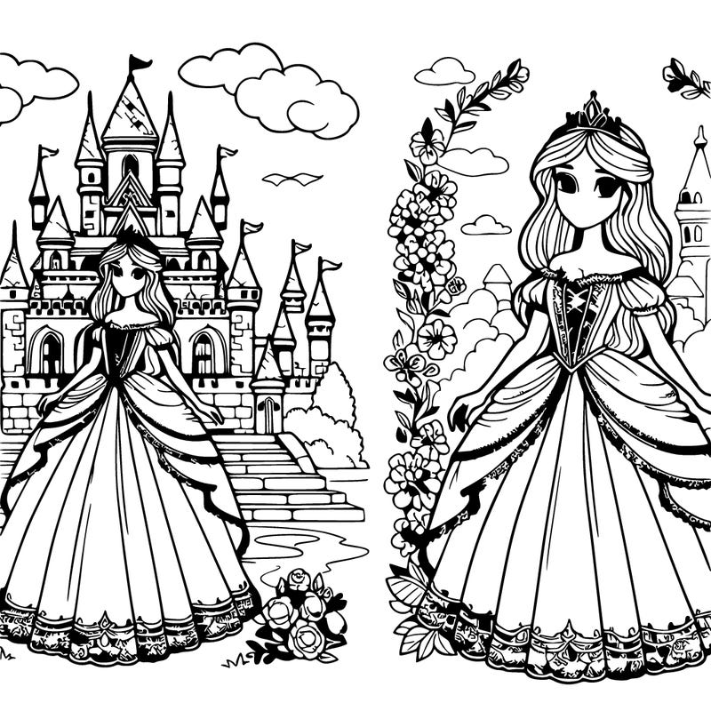 princess on castle