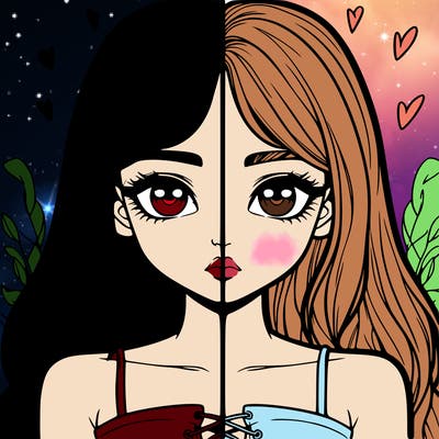 realistic girl split