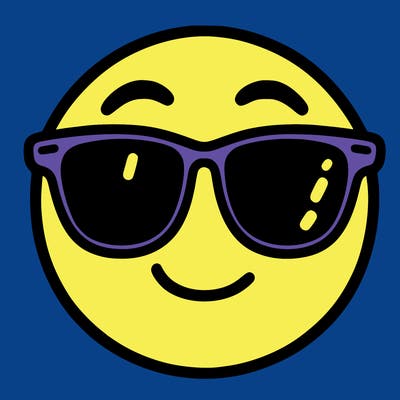 emoji with sunglasses