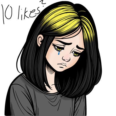 realistic sad girl