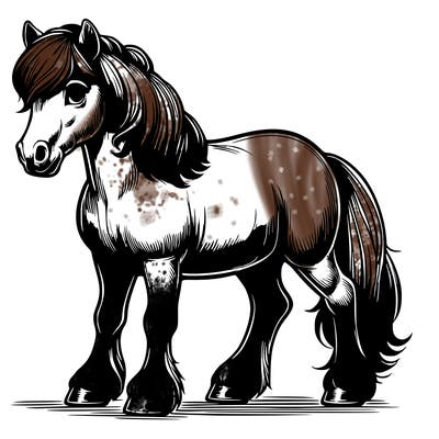 realistic horse