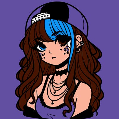 scene girl aesthetic