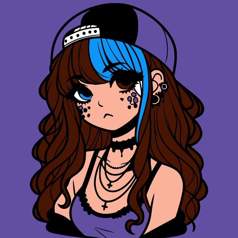 scene girl aesthetic