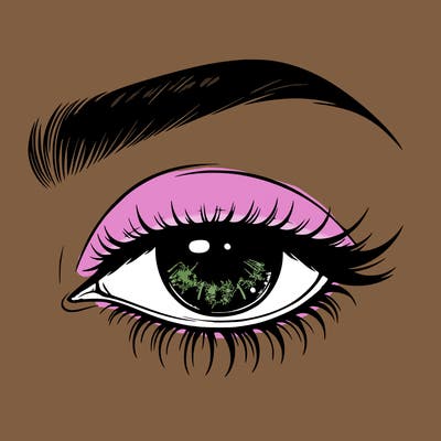 eye closed realistic