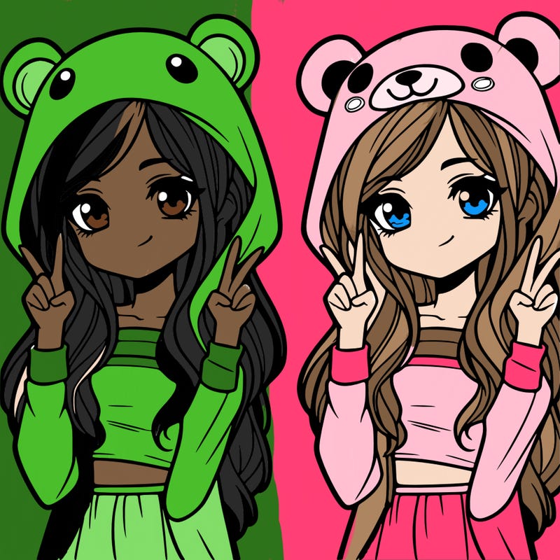 teen girl in animal costume