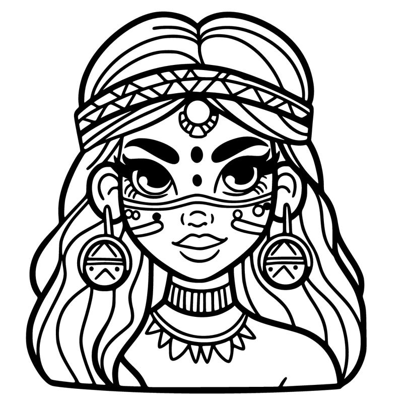 beautiful tribal woman