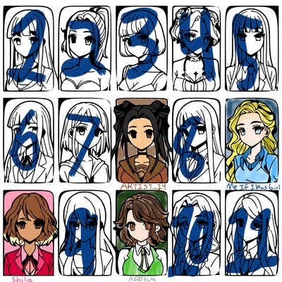 girls that look diffrent anime