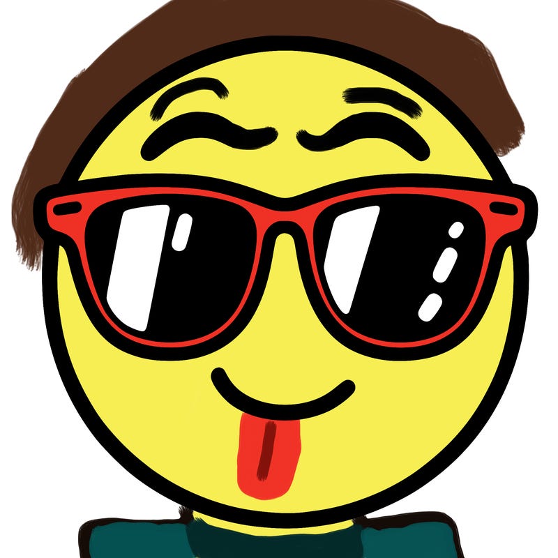 emoji with sunglasses