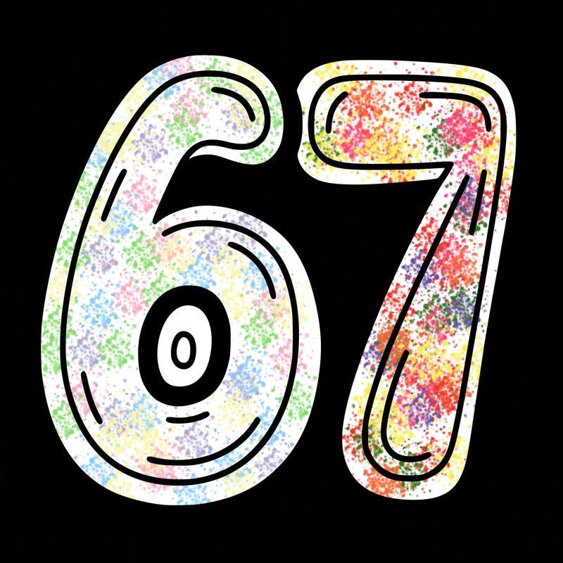 the number 67