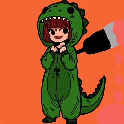 dino onesies on girl