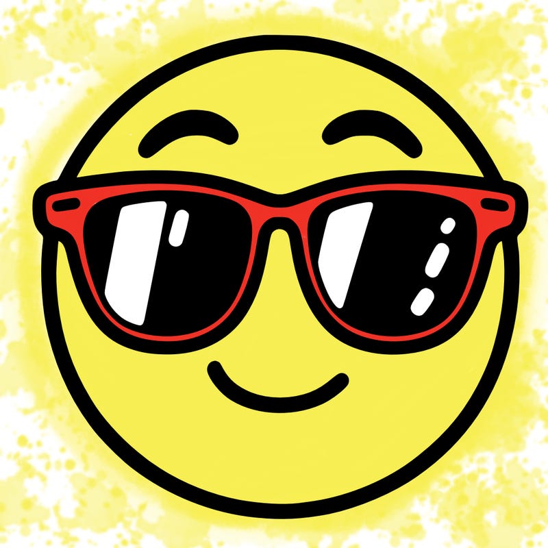 emoji with sunglasses