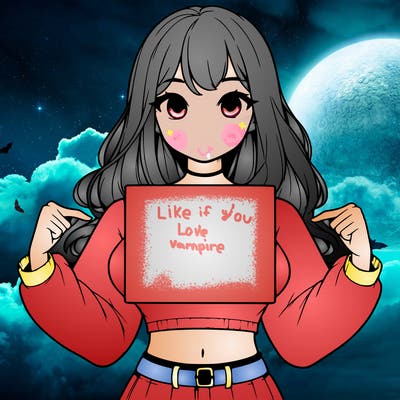 girl holding a blank sign in a long sleeve crop top