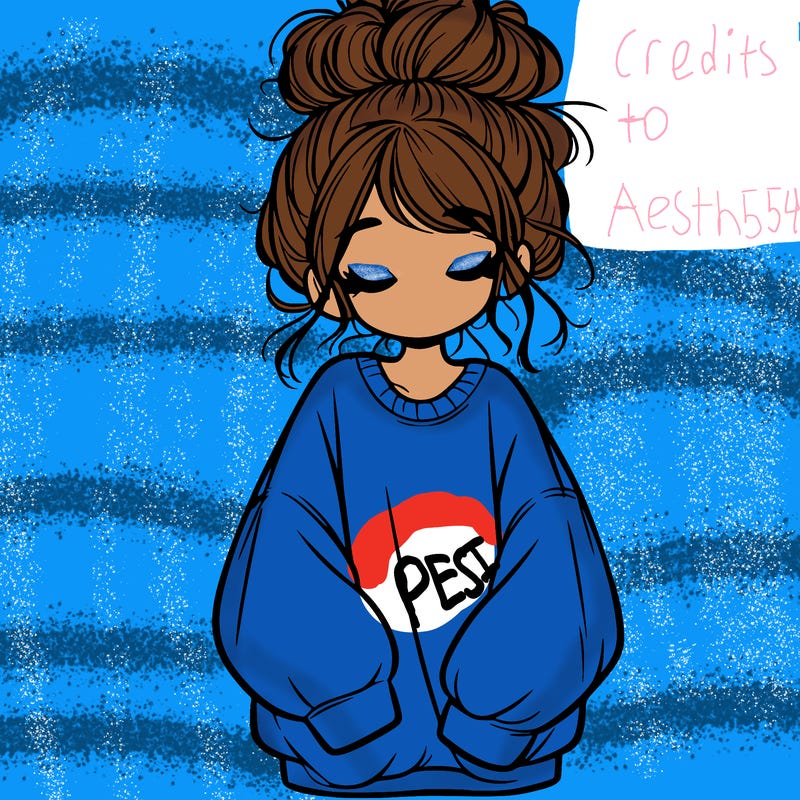 girl with baggy sweatshirt and messy bun