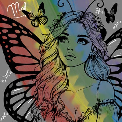 butterfly fairy realistic girl