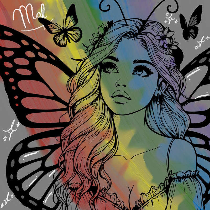 butterfly fairy realistic girl