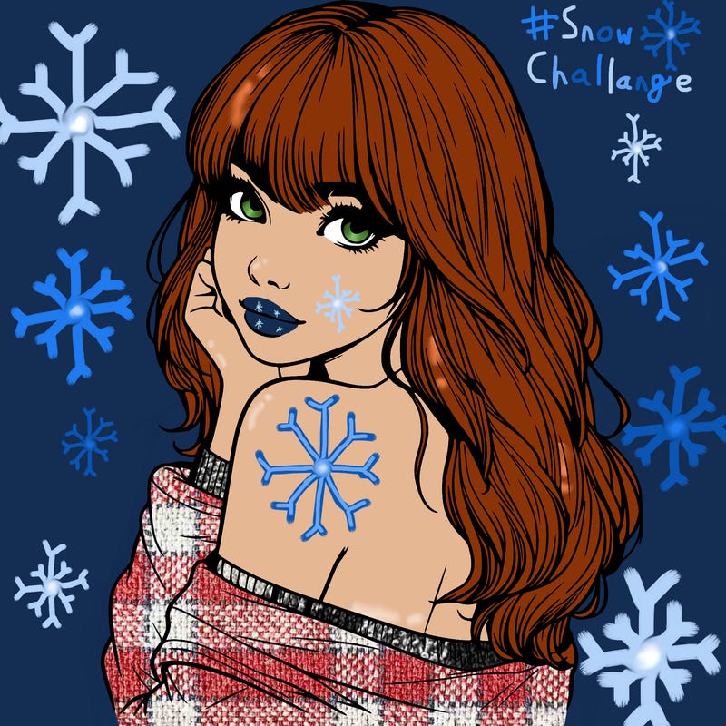 realistic girl with bangs looking over her shoulder