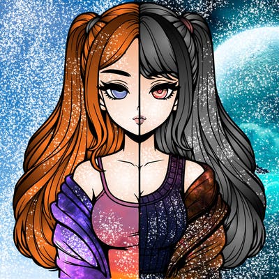 realistic girl split