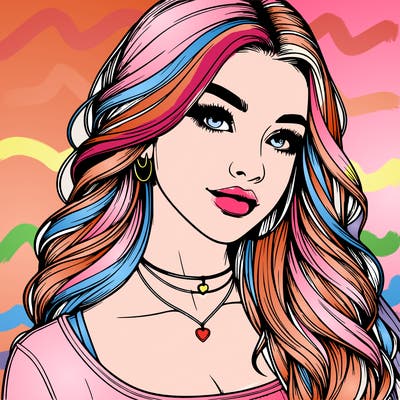 detailed realistic girl