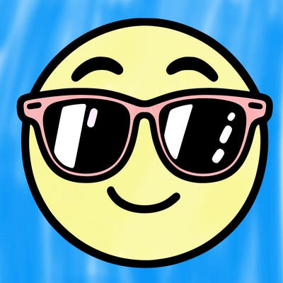 emoji with sunglasses